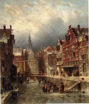 unknow artist European city landscape, street landsacpe, construction, frontstore, building and architecture.017 oil painting picture